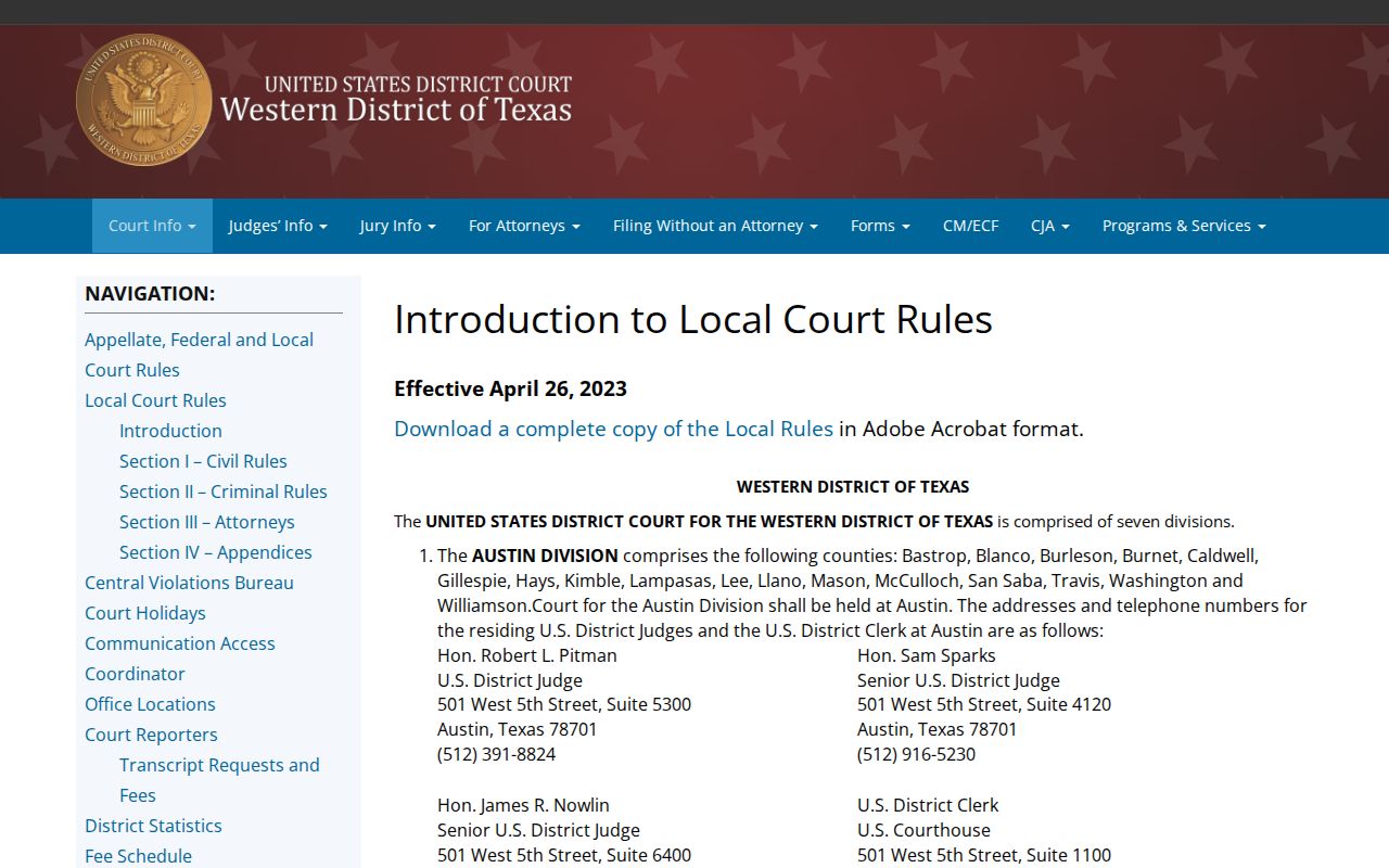 Federal court route for Caldwell County arrest warrant records